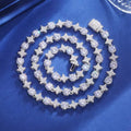 Cadena Stellar Ice 6mm en Plata .925 con Moissanita VVS1